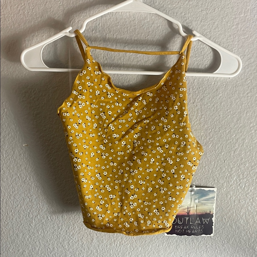 Mustard Floral Camisole Top